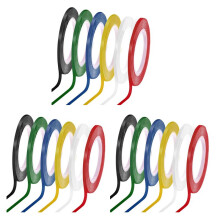 18 Rolls 1/8 Whiteboard Tape Thin White Board Tape Lines Pinstripe Dry Erase Art Tape Electrical Tape, 108 Feet Per Roll