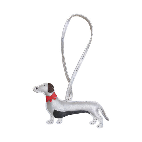 Porte-clés en cuir PU résistant aux rayures, accessoire-Argent