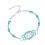 Stylish and Sturdy Adjustable Symbol Bracelet Crafted from-Blue 1