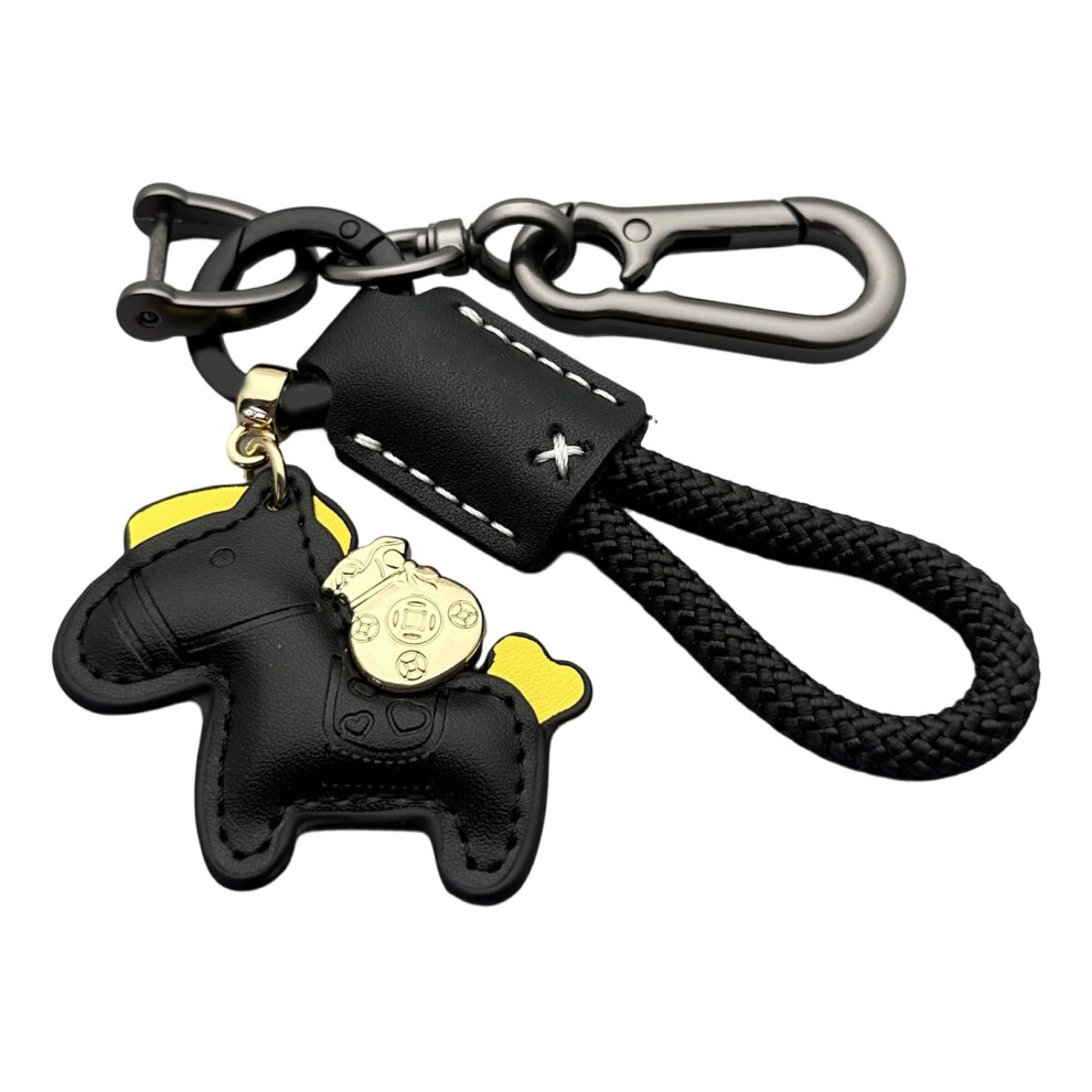 Lightweight Alloy Enhanced Keychain For Vehicle Keys Pu- Black 7754004087194