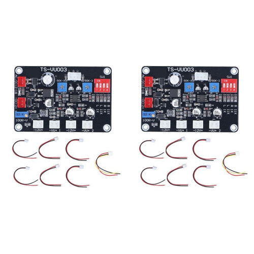 2X TS-VU003 VU Meter Driver Board Adjust VU Meter Driver Panel Backlight High-Frequency Low-Pass Panel Accessories