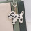 Porte-clés en PU imprimé Dalmation à la mode,-Porte-clés 5