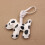 Porte-clés en PU imprimé Dalmation à la mode,-Porte-clés 7