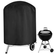 BBQ Grill Cover Waterproof Kettle Style Durable 210D Oxford Round Outdoor Weatherproof Protector