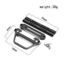 2X Metal Transmitter Protector Frame YA-0711BK for Flysky Noble NB4 / NB4 Pro Remote Control,Black