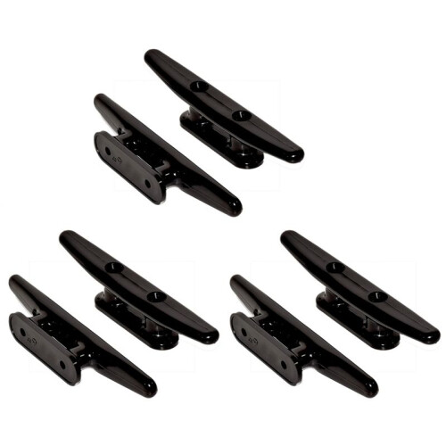Pacote de 6 Presilhas de  de Nylon Preto de 6 Polegadas - Presilha de Corda, Caiaque, Presilhas de Doca de  - Perfeitas para Decoração