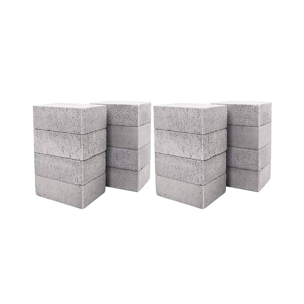 16 Pack Grill Griddle Cleaning Brick Block Pumice Stones For Removing Bbq Grills, Racks, Flat Top Cookers, Pool 4713543574322