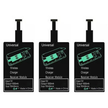 3X Wireless Charging Receiver Universal Fast Wireless Charger Adapter(for Micro-USB A)