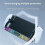For PS5 Handheld Charging Single Base Charging Portable Stand with RGB Light for PS5 Portal Console White 5