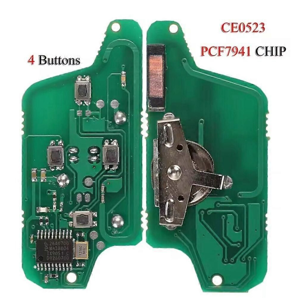 Remote Key Circuit Board For Peugeot 207 408 307 308 408 Citroen C2 C3 C4 Picasso 2 Buttons Ask Ce0523 Id46 9345346686862