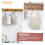 2pack Wall Mounted Baskets Wicker Storage Baskets Cotton Fabric Hanging for Flower Home Decor 3