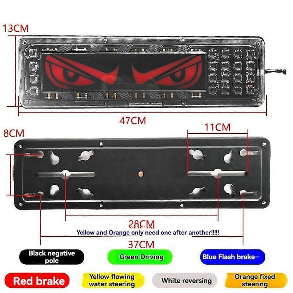24V Car Trailer Trucks Tail Car Led Rear Tail Running Turn Signal Rear Lamps Waterproof Tail Parts Light 9345346692627