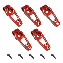 5PCS Aluminum Alloy 31mm 25T Steering Servo Arm Horn for Futaba Sakura D4 1/10 RC Drift Car Crawler Parts,Red