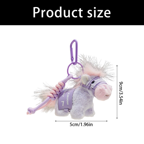 High Quality Soft Plush Keychain With Comfortable Touch-Pink 2