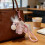 High Quality Soft Plush Keychain With Comfortable Touch-Pink 4