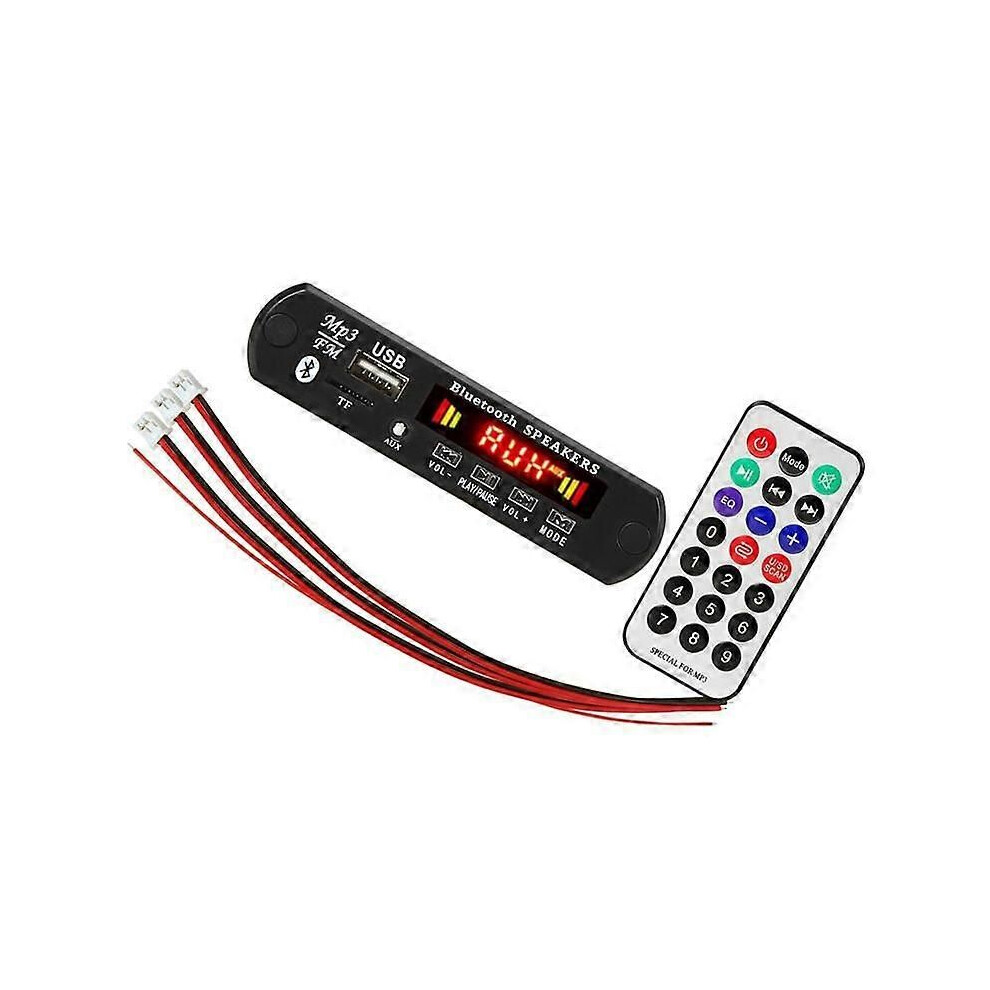 Dc 5V 2X3w 6W Amplifier Decoder Board Bluetooth V5.0 Car Mp3 Player Usb Recording Module Fm Aux Radio For Speaker 9345346682543