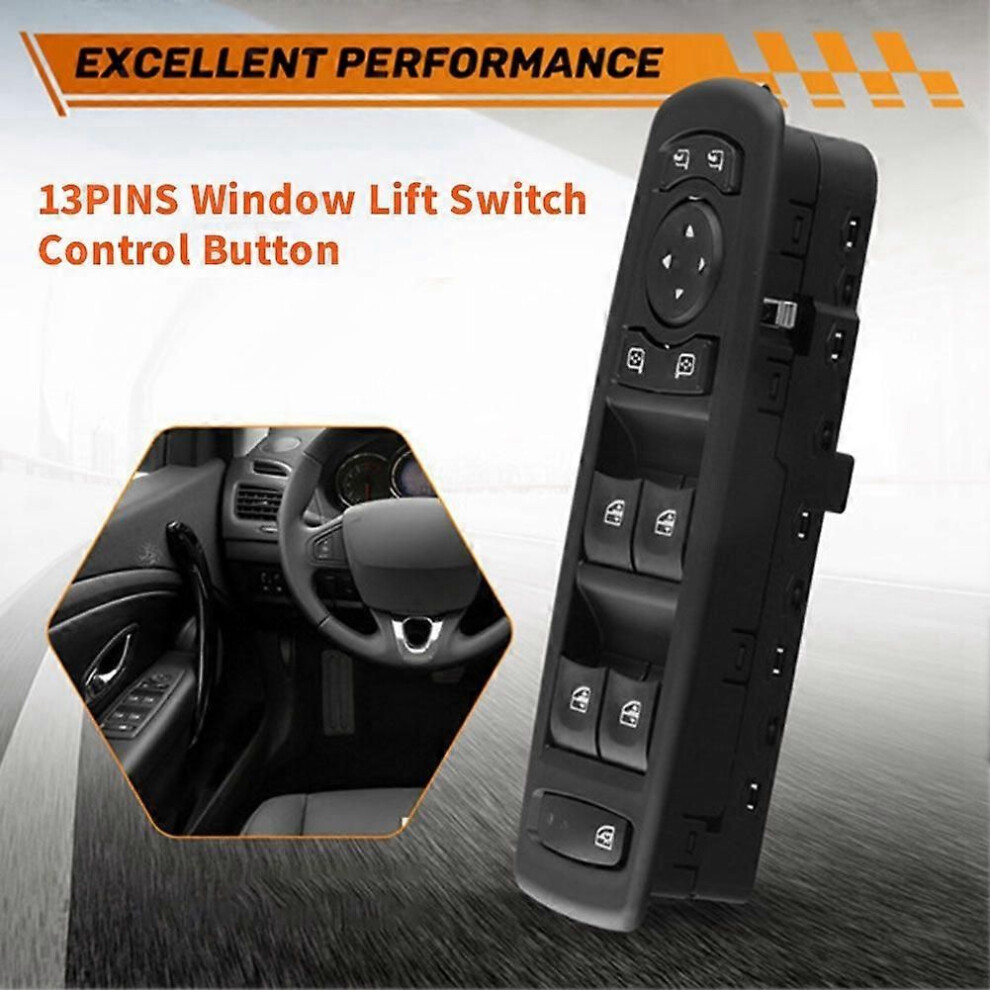 13 Pins Window Main Control Switch 809610006R For Renault Megane Laguna 2008-2016 25400-0015R Power Window Regulator 9345346679437