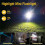 2X  Flashlight LED Rechargeable, 900 Lumen Keychain Flashlight with Side Light, IP65 Waterproof Magnetic Flashlight 6