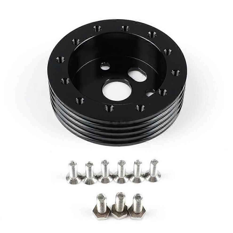 1Inch Steering Wheel Hub Adapter Conversion Spacer, 6 Hole To 3 Hole Steering Wheel Adapter For Grant Adapter Boss Kit 9345346679604