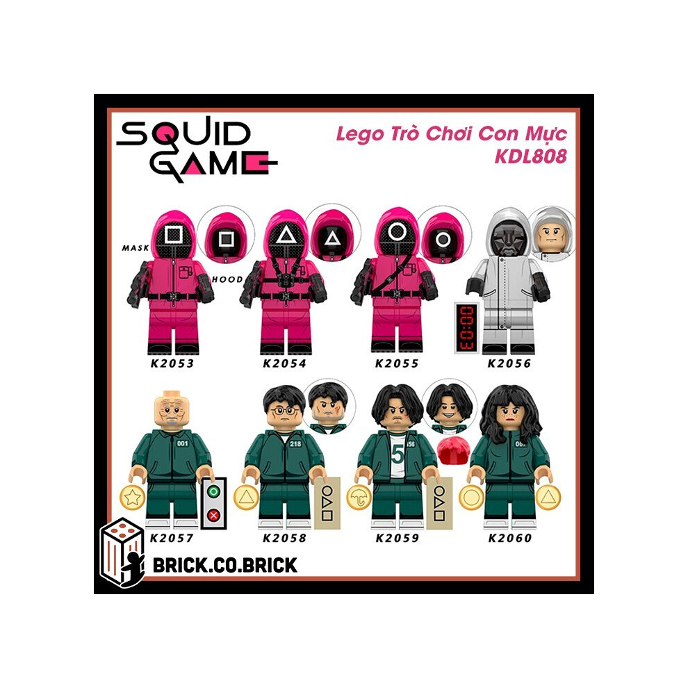 Lego Compatible Minifigures Squid Game Lego Minifigures Figures Toys Hero