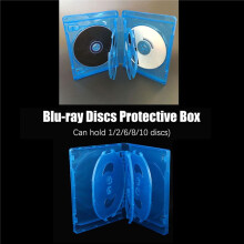 6X CD Storage Box 10-Piece Pack CD Case Plastic Double-Sided CD Storage Car CD Case Thickened DVD Case,