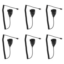 6X 8-Pins Luidsprekermicrofoon Microfoon KMC-30 voor Mobiele Radio TK768 TK868 TK-760 TK-980 TM-271A TM-461A TM-471A