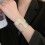 Elegant Ruffle Design Round Armband-silver Open your mouth 5