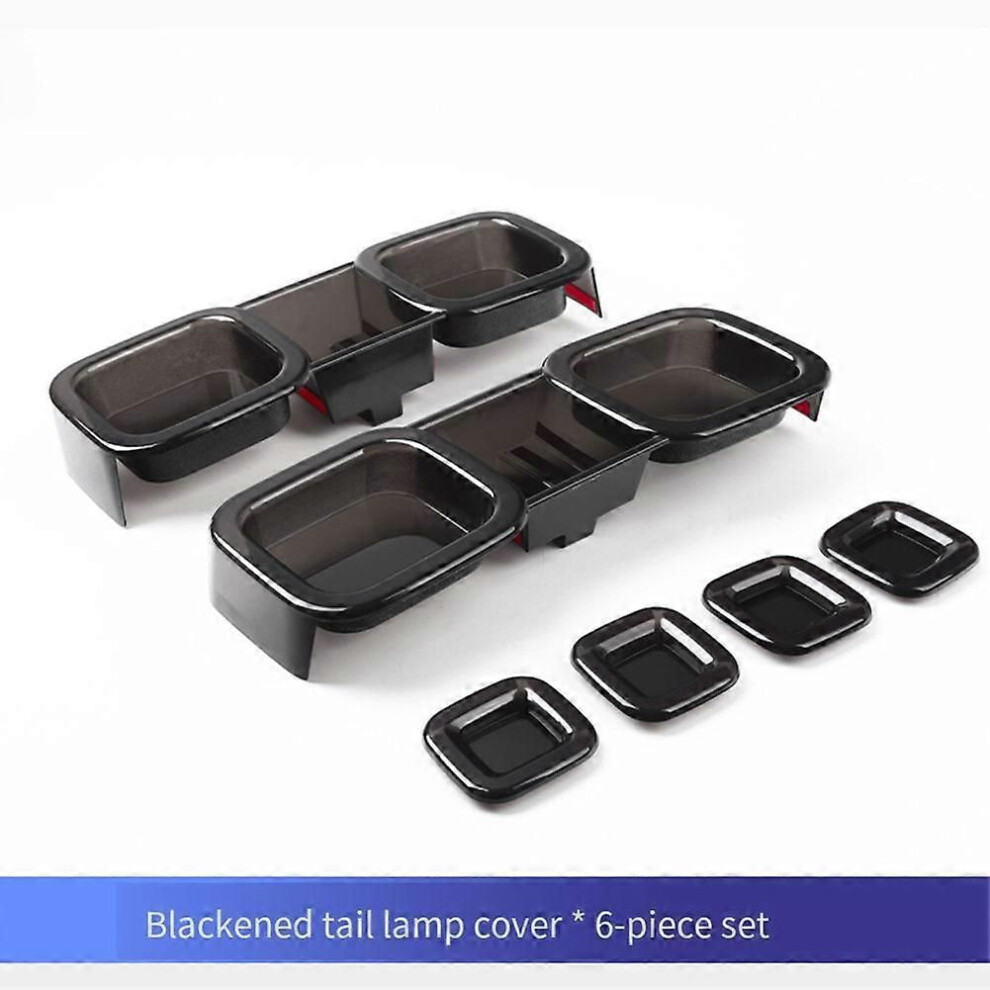 Tail Protection Cover For 20-25 Land Rover Defender 90 110 130 Smoked Tail Cover Car Protection Black/Light 9345346664334