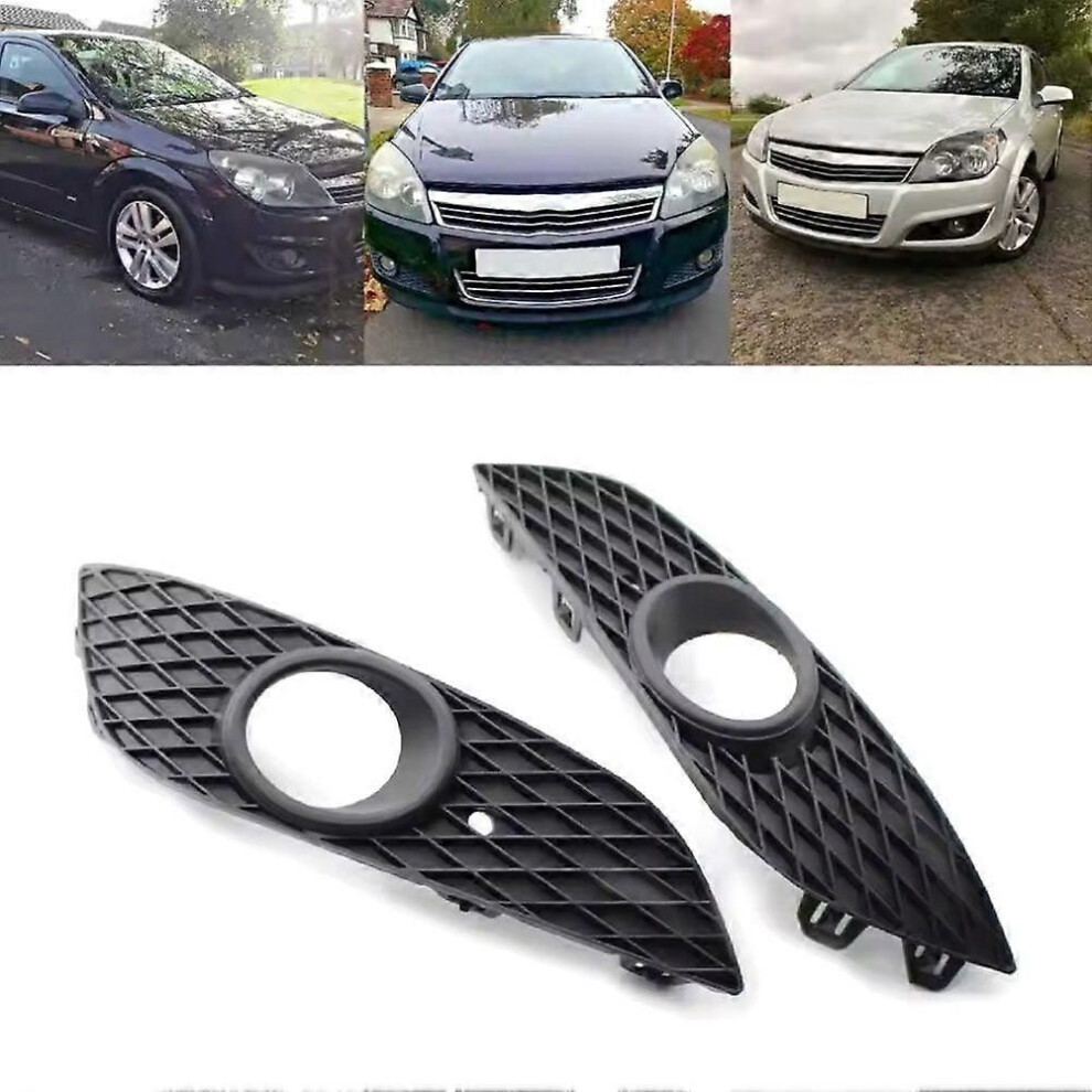Fog Lamp Cover Front Bumper Lower Grille Grill For Vauxhall Opel Astra H 2007-2012 Right 1400410 Light 9345346677952