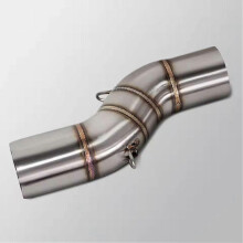 Motorcycle Exhaust Modify Middle Link Pipe 51mm Interface Connect Muffler for Benelli TRK 502X TRK502X