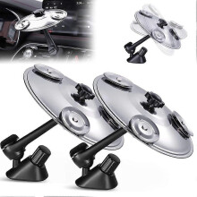 Car Crash Cymbal, Car Cymbal Drum Air Vent with 3-Pair Mini Jingles, Mini Drum Crash Cymbal for Car Dashboard, 2PCS