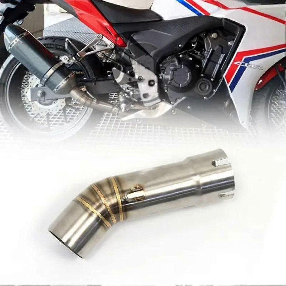 Motorcycle Exhaust Escape Middle Link Pipe 51Mm For Yamaha Fz8 Fz8n Fz8s Fz8n Yzf-Fz8 Fz800 Fazer 2010 - 2015 9345346653185