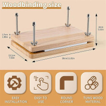 Book Press, Kits,Bookbinding Supplies, Kit for Beginners Bone Folder Tool for DIY 7.9x11.6 Inch