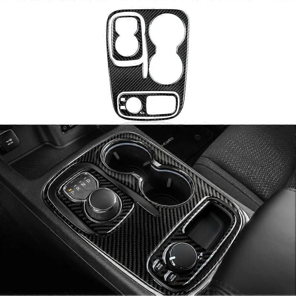 Center Console Gear Shift Panel Cover Trim Stickers For Dodge Durango 2014-2017 Carbon Fiber Interior Accessories Lhd 9345346678058