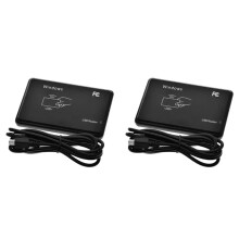 2X USB RFID Reader 125khz EM4100 ID Contactless Sensitivity Card Reader TK4100 Support Window System RFID Reader