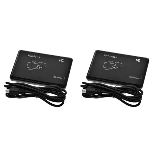 2X USB RFID Reader 125khz EM4100 ID Contactless Sensitivity  Card Reader TK4100 Support Window System RFID Reader