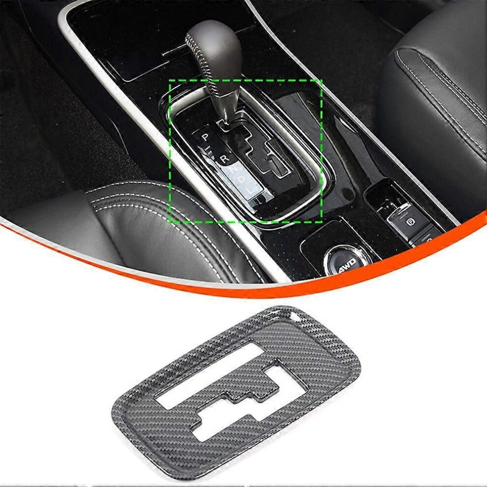 Carbon Fiber Gear Shift Panel Cover Trim For Mitsubishi Outlander 2013-2021 Interior Accessories 9345346650924