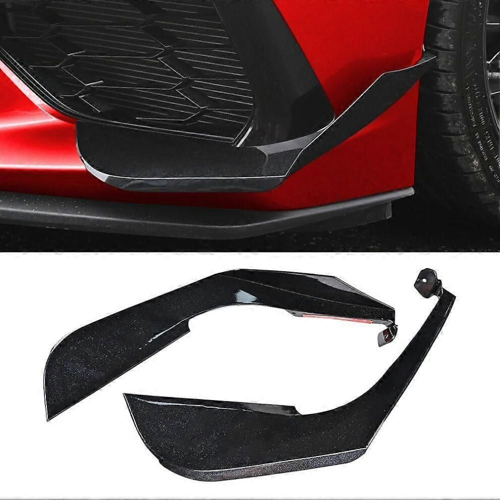 Front Side Canard Cover For Corvette C8 Stingray Z51 2020-2024 Car Side Body Bumper Air Vent Fins Trim Accessores 9345346653710