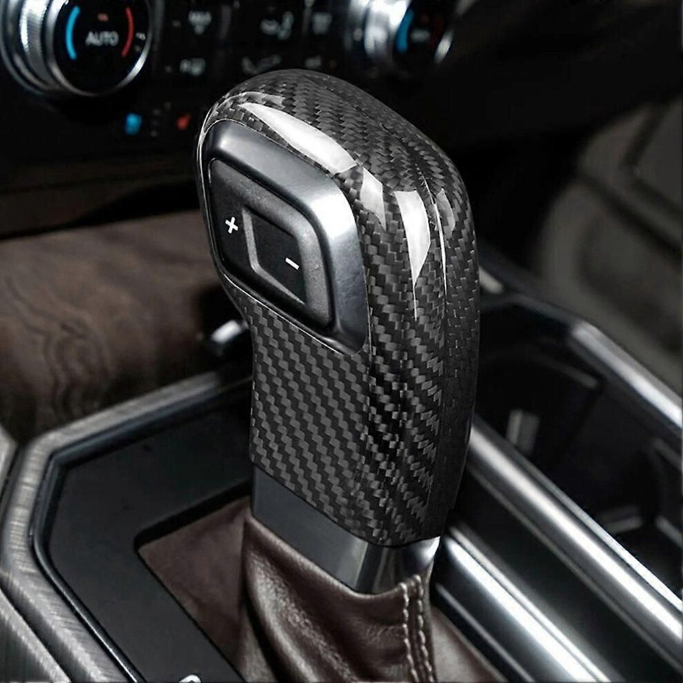 Carbon Fiber Car Gear Shift Lever Knob Cover Trim Sticker For Ford F150 2015-2020 9345346678119
