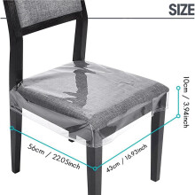 Plastic Chair Covers, Plastic  Covers for Dining Chairs, Chair Protector, Waterproof for Cushion, Cats 12 Pack