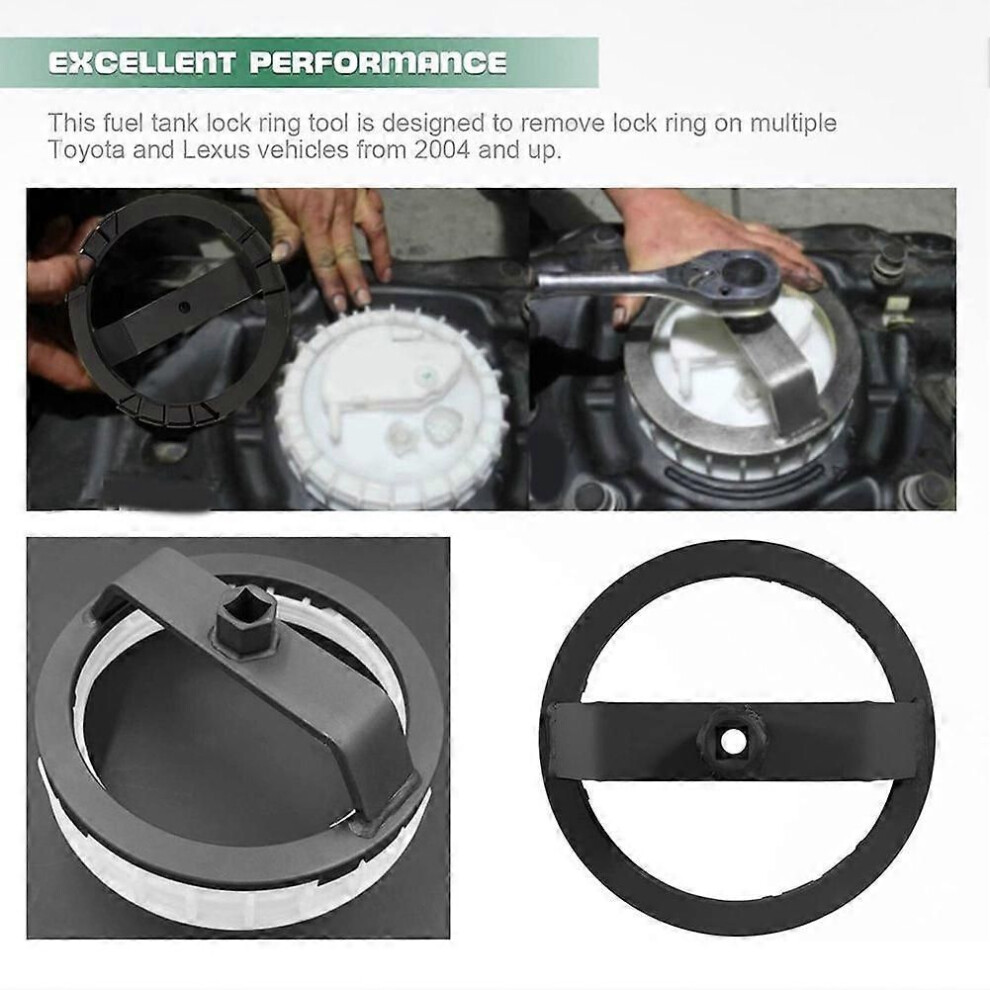 Fuel Tank Cap Lid Removal Puller Tool Fuel Pump Retainer Wrench For Toyota Lexus Rx330, Rx350, Rx450h 9345346668943