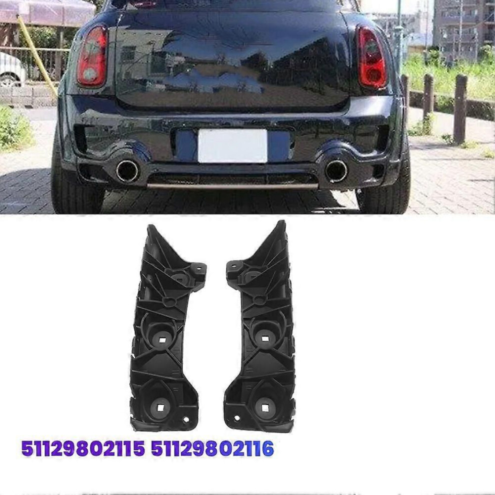 1Pair Car Rear Bumper Guides Bracket Mount For Bmw Mini Cooper Countryman R60 R61 2011-2016 51129802115 51129802116 9345346671813
