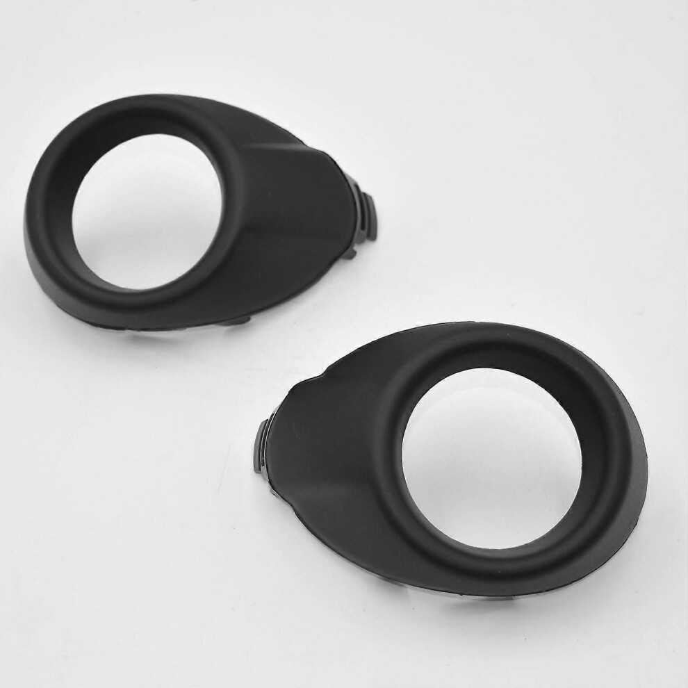 For Focus 3 Iii 2012-2014 Front Bumper Fog Cover Bezels Housing Trim- Light/Black 9345346673244