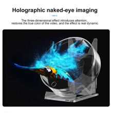 5X 3D Fan Hologram Projector Desktop LED Sign Holographic Lamp Player Remote Display Support Images and Video