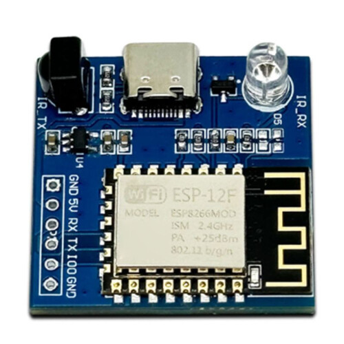 2X ESP8266 Infrared Transmitter-Receiver for  Command WIFI ESP-12F Module TYPE-C Interface Transmission Module 2