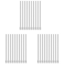 30 Agujas Dispensadoras con Punta Roma de 4 Pulgadas, Calibre 12, Agujas Romas de Acero Inoxidable, Aplicador de Fluidos, 10 G