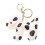Porte-clés en PU imprimé Dalmation à la mode,-Porte-clés 1