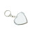 Miroir de maquillage porte-clés polyvalent,-en forme de coeur 1