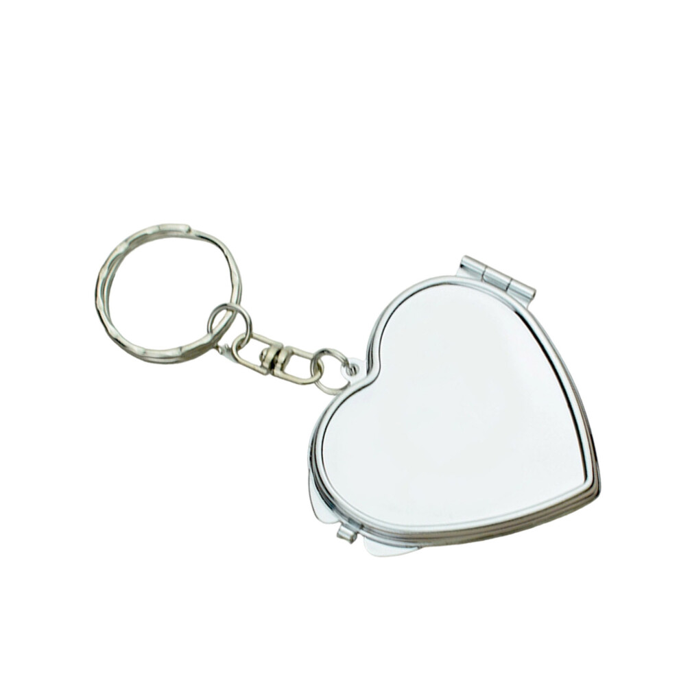 Portable Double Sided Magnifying Mirror Mini-heart shape