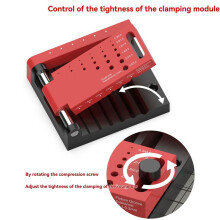 2X Model Borehole Positioner Locator Model Tool Round Rod Center Drilling Fixture Hobby Making Accessories Tools DIY